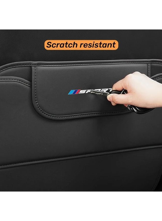حامي ظهر مقعد السيارة الأحمر مع جيوب تخزين لسيارات BMW 1 3 5 7 2 4 6 X1 X3 X5 X6 X4 Series - Image 5